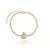 PULSEIRA IMPÉRIO CRISTAL ZIRCÔNIA B. OURO 18K - Imagem 1