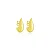 BRINCO GOTA EM VIRGULA B. OURO 18K - Imagem 1