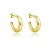 BRINCO ARGOLA CLASSIC GG B. OURO 18K - Imagem 1