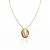 COLAR OVAL PEROLADO B. OURO 18K - Imagem 1