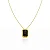 COLAR CORA BLACK B. OURO 18K - Imagem 1