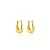 BRINCO ARGOLA ARTICULADA GOTA P B. OURO 18K - Imagem 1