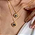 CONJUNTO TREVO BICOLOR B. OURO 18K - Imagem 4