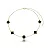 CHOKER TREVO BLACK B. OURO 18K - Imagem 1