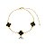 PULSEIRA TREVO BLACK B. OURO 18K - Imagem 1