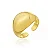 ANEL ABAULADO LISO B. OURO 18K - Imagem 1