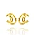 BRINCO ARGOLA FIOS TRIPLO LISO B. OURO 18K - Imagem 1