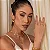CHOKER TREVO BRANCO PEROLADO 11MM B. OURO 18K - Imagem 3