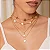 CHOKER TREVO BRANCO PEROLADO 11MM B. OURO 18K - Imagem 2