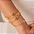 PULSEIRA TREVO BRANCO PEROLADO 11MM B. OURO 18K - Imagem 2