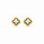 BRINCO TREVO BICOLOR B. OURO 18K - Imagem 1