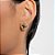 BRINCO TREVO BICOLOR B. OURO 18K - Imagem 2