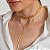 CHOKER ELOS CARTIER DUPLO B. OURO 18K - Imagem 2