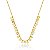 COLAR MEDALHAS COM PONTO DE LUZ B. OURO 18K - Imagem 1