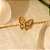 PULSEIRA BORBOLETA CRAVEJADA ZIRCÔNIA B. OURO 18K - Imagem 2