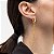 BRINCO ARGOLA ARTICULADA CASCATA B. OURO 18K - Imagem 3