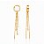BRINCO ARGOLA ARTICULADA CASCATA B. OURO 18K - Imagem 1