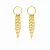 BRINCO SILLAGE FRANJA B. OURO 18K - Imagem 1