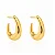 BRINCO ARGOLA CONTOUR B. OURO 18K - Imagem 1