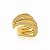 PIERCING FAKE EDGE CRAVEJADO ZIRCÔNIA B. OURO 18K - Imagem 1