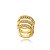 PIERCING FAKE ASTRA CRAVEJADO ZIRCÔNIA B. OURO 18K - Imagem 1