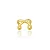PIERCING FAKE X LISO B. OURO 18K - Imagem 1