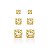 KIT BRINCO TRIO PONTO DE LUZ AMARELO B. OURO 18K - Imagem 1