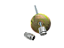 Kit Trava Antifurto Estepe Golf 2010 A 2014 - Imagem 1