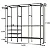 GUARDA ROUPA PORTÁTIL METAL 170*160*36CM - Imagem 3