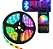 FITA LED RGB 30 LEDS IMPERMEAVEL COM CONTROLE REMOTO LUZ DECORATIVA - Imagem 1