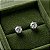 Brinco Prata 925 Moissanite - Ponto de Luz 7mm - Imagem 1
