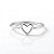 Anel Coração Vazado Banho 18k e Prata - Imagem 1
