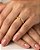 Anel entrelaçado com Microzircônia Banhado Ouro 18k e Prata - Imagem 2