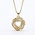 Colar Entrelaçao Zirconia Banho Ouro 18k e Prata - Imagem 1
