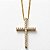 Colar Cruz Cravejado Microzircônia Ouro 18k - Imagem 1