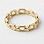 Anel de Corrente Banho Ouro 18k e Banho Prata 3cm - Imagem 2