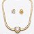 Conjunto Riviera Coração Colar e Brinco Ouro 18k - Imagem 1