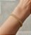 Pulseira Unissex Malha Grumet Lacraia  - Banho Ouro 18k - Imagem 3
