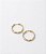 Brinco Argola Torcida 2,5mm Banho Ouro 18k - Imagem 2