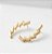 Brinco Ear Cuff Fashion Banho Ouro 18k e Prata - Imagem 2