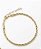 Pulseira Cordão Baiano 3mm Banhado Ouro 18k e Prata - Imagem 2