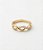 Anel Entrelaçado com Microzircônia Banho Ouro 18k e Prata - Imagem 3