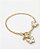 Pulseira Fecho Boia e Pingentes Borboletas Brancas Banho Ouro 18k - Imagem 3