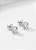 Brinco Prata 925 Moissanite - Ponto de Luz 8mm - Imagem 2