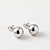 Brinco Bola 12mm Banho de Ouro 18k e Prata - Imagem 2