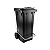 Contentor Plástico c/ Pedal e Rodas 120L Preto Bralimpia - Imagem 1