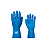 Luva Latex Silver Volk Azul M 1pr - Imagem 1