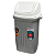 Lixeira Basculante 10 litros Sanremo Ref.: 281 - Imagem 1