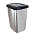 Lixeira Plástica 9 litros Click Label Inox Arqplast - Imagem 2