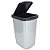 Lixeira Plástica 9 litros Click Label Inox Arqplast - Imagem 1